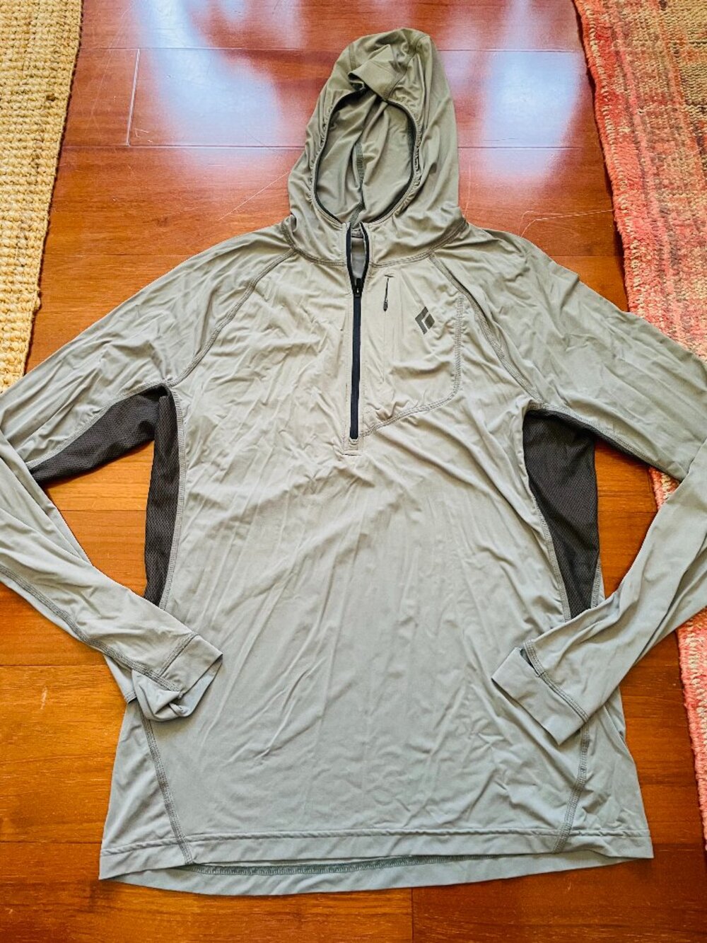 Black Diamond Alpenglow Pro Hoody, Men's Medium, Storm Blue